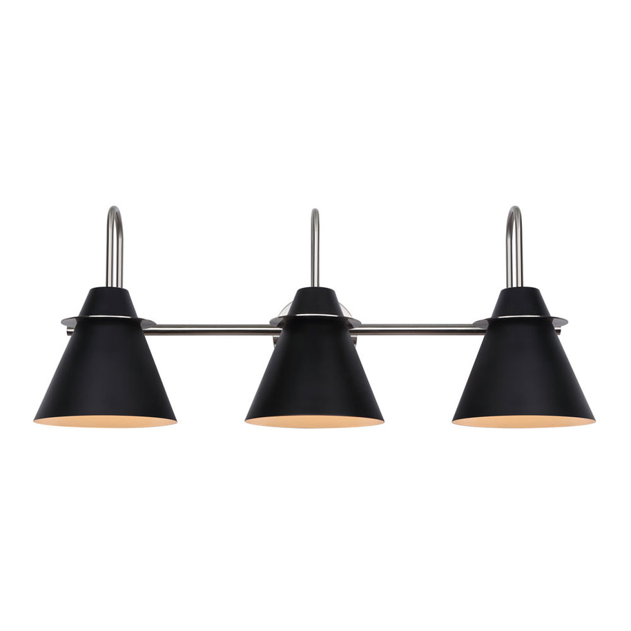 TALIA luminaire noir et nickel IVL1076A03BKN | Luminaire Plus.ca