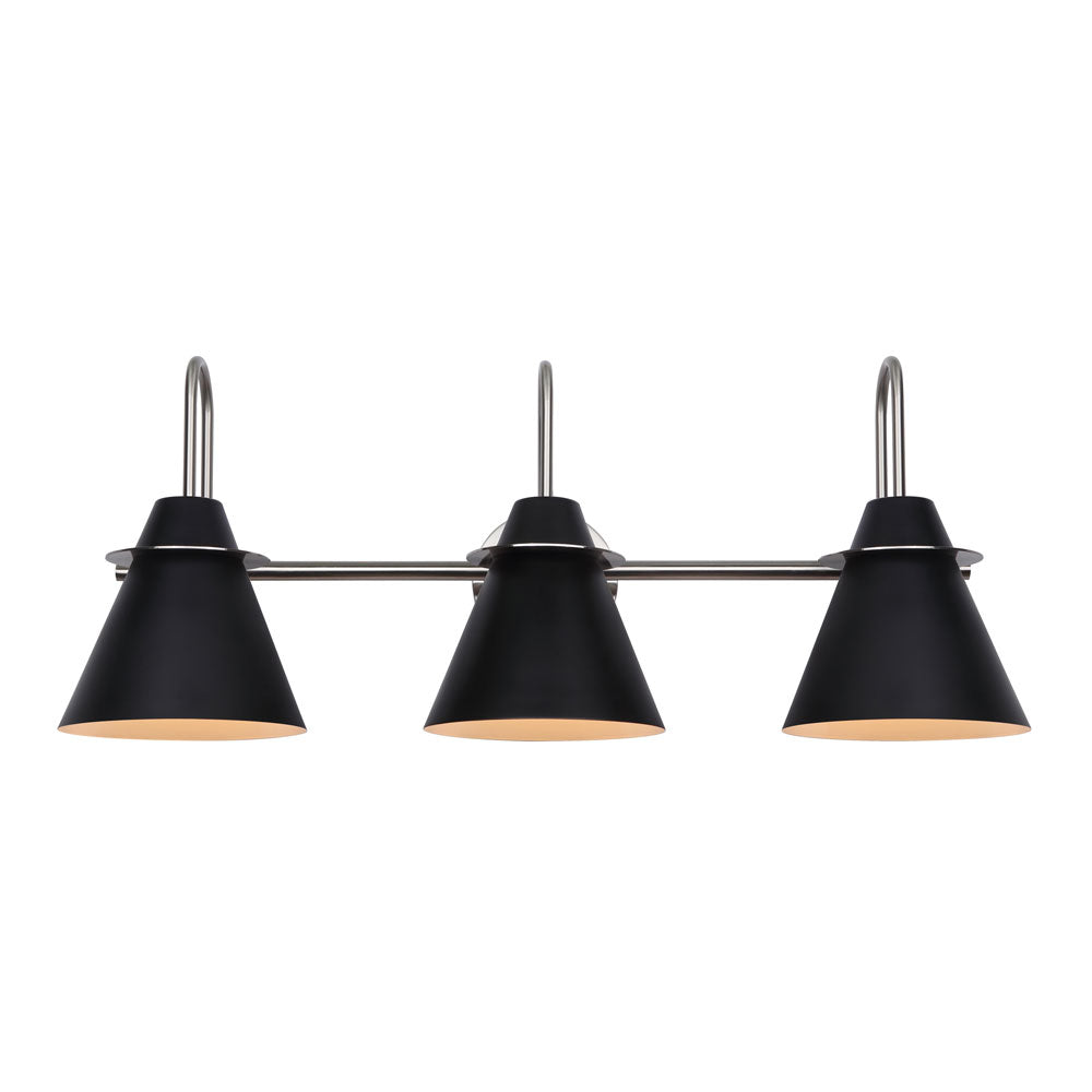 TALIA luminaire noir et nickel IVL1076A03BKN | Luminaire Plus.ca