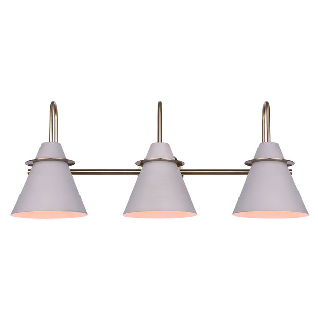 TALIA luminaire mural gris et doré IVL1076A03MGG | Luminaire Plus.ca
