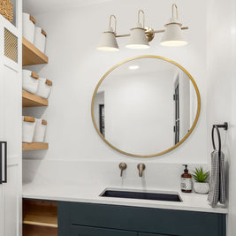 TALIA luminaire mural gris et doré IVL1076A03MGG | Luminaire Plus.ca