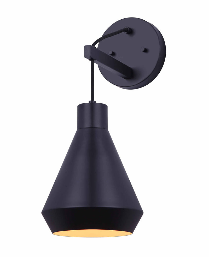 BYCK luminaire mural noir IWF1020A01BK | Luminaire Plus.ca