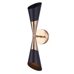EMLEN luminaire mural noir et doré IWF1073A02BKG