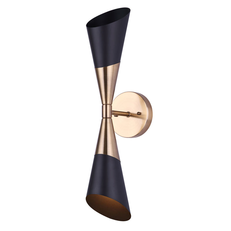 EMLEN luminaire mural noir et doré IWF1073A02BKG