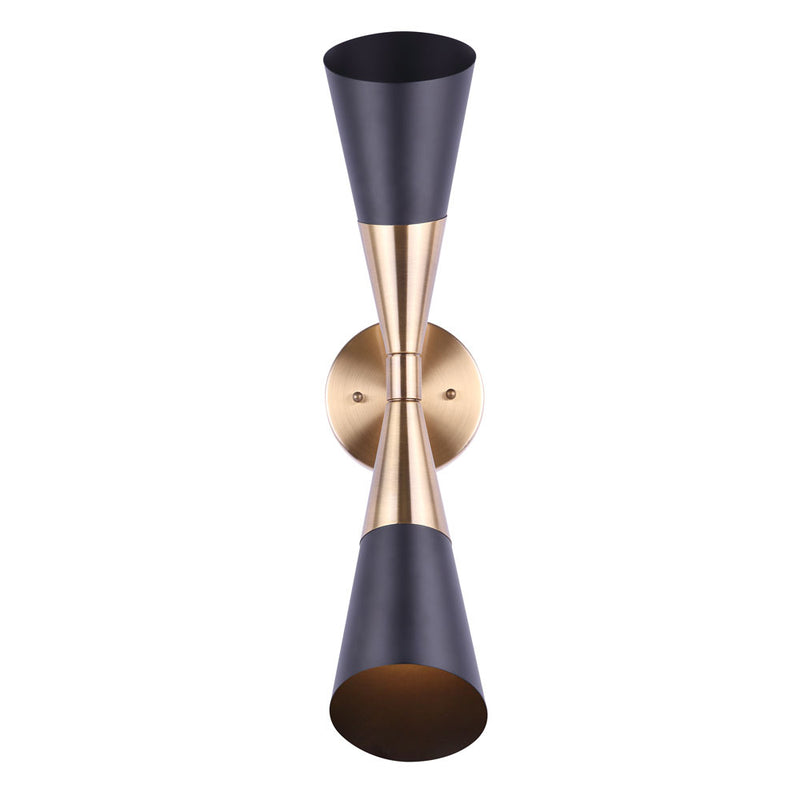 EMLEN luminaire mural noir et doré IWF1073A02BKG