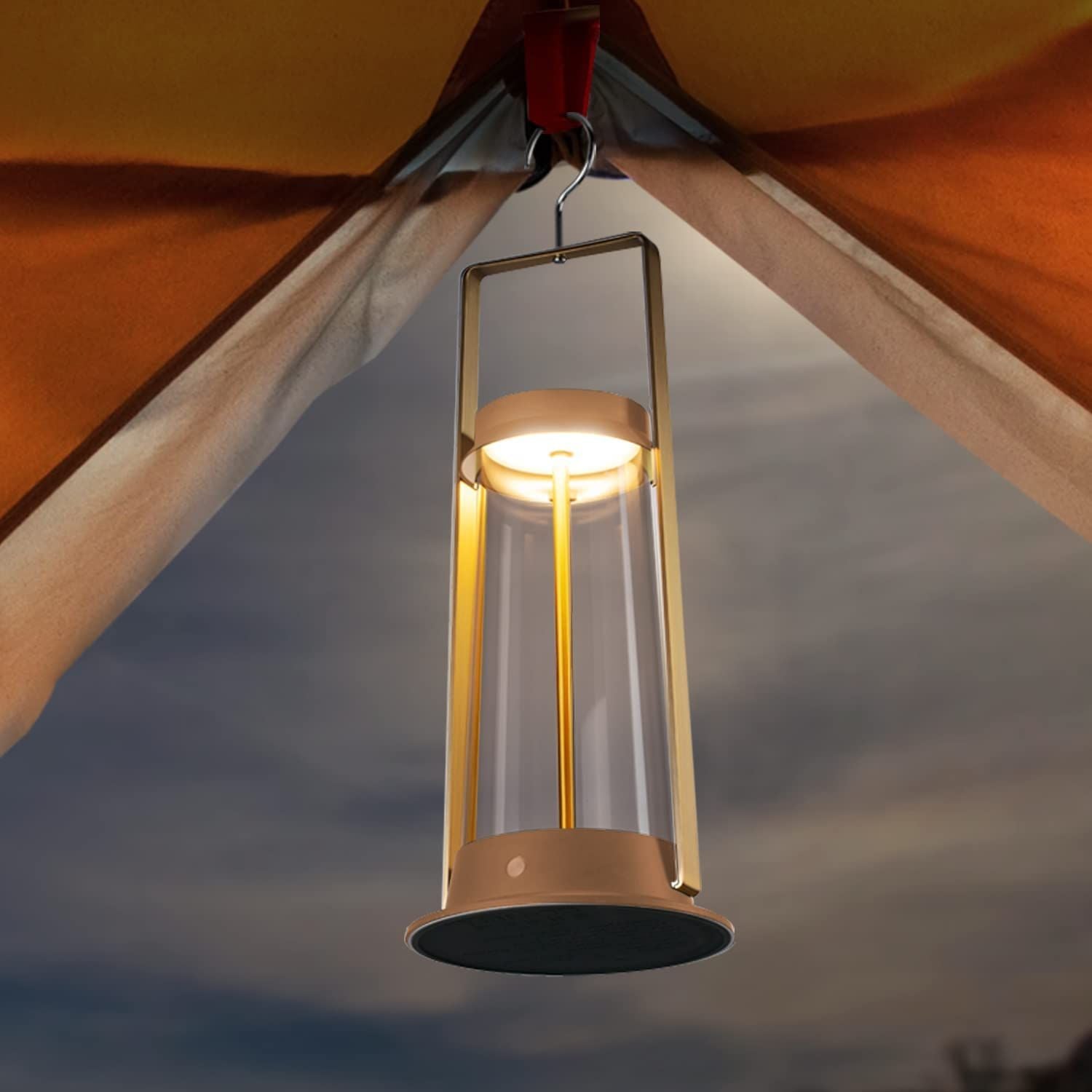 EXPLORER lampe de table portative extérieure T140011-KHAKI | Luminaire Plus.ca