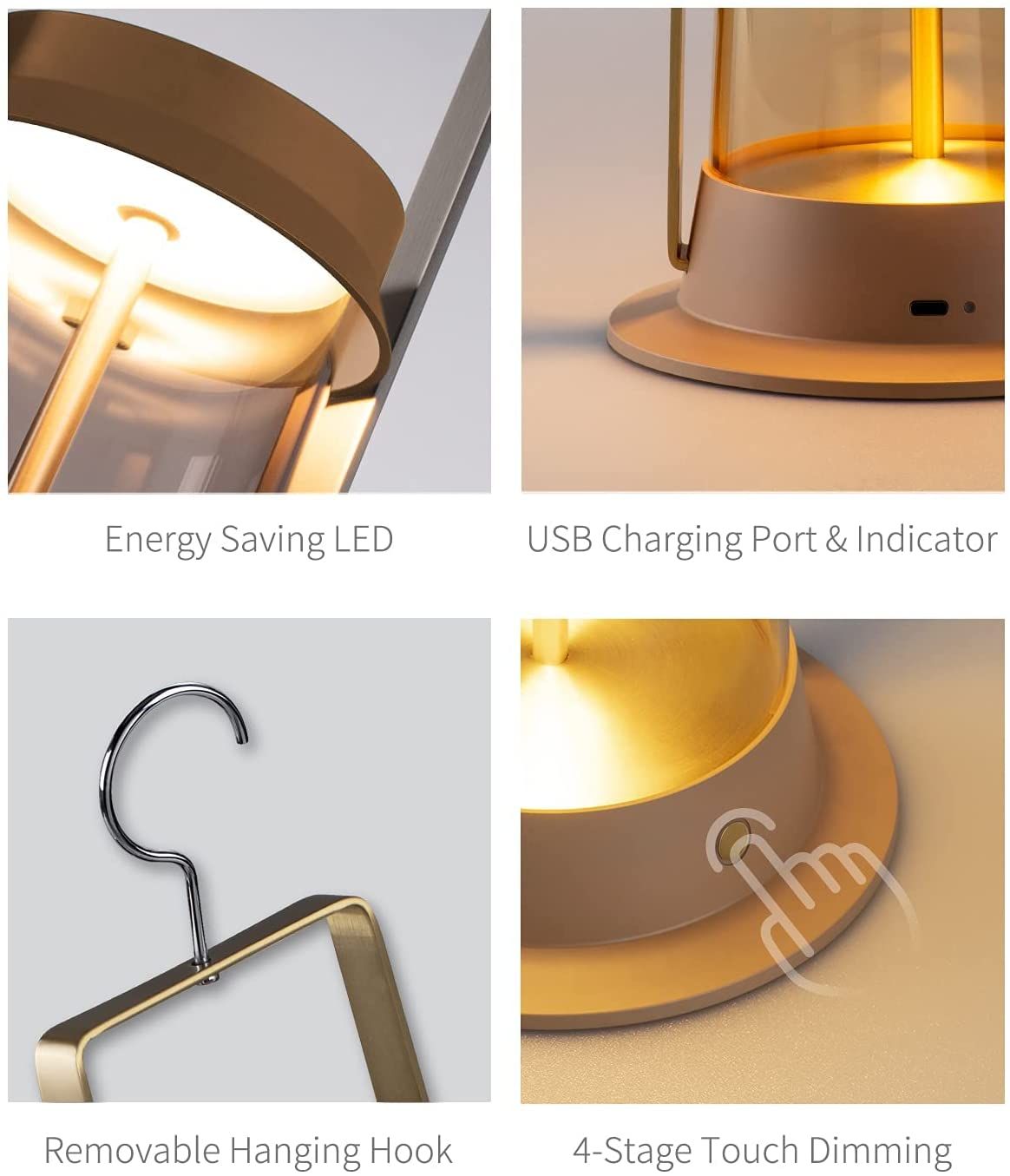 EXPLORER lampe de table portative extérieure T140011-KHAKI | Luminaire Plus.ca
