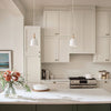 DANIKA luminaire suspendu blanc et bois 43682WH | Luminaire Plus.ca