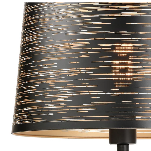 EROZIA lampe de table noir et doré CN 7522-BKGD | Luminaire Plus.ca