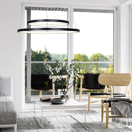LEXIE luminaire suspendu noir LCH128A24BK | Luminaire Plus.ca