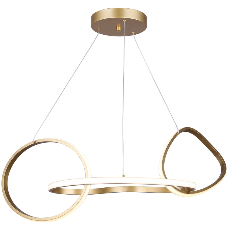 ZURI luminaire suspendu doré LCH234A32PGD | Luminaire Plus.ca