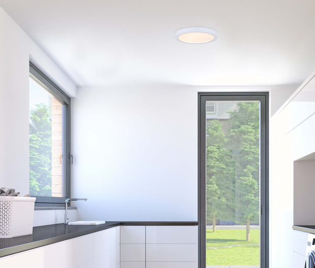 PLAFONNIER profil mince rond DL-11C-22FC-WH-C | Luminaire Plus.ca