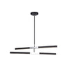 LINEARE luminaire suspendu noir et chrome C64738MBCH