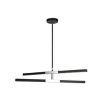 LINEARE luminaire suspendu noir et chrome C64738MBCH