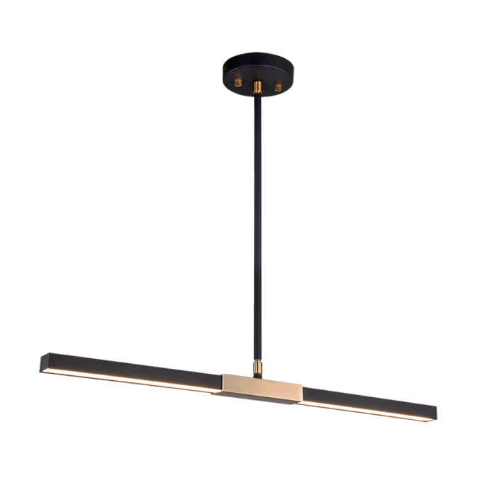 LINEARE luminaire suspendu noir et doré C64728MBAG