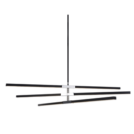 LINEARE luminaire suspendu noir et chrome C64769MBCH | Luminaire Plus.ca