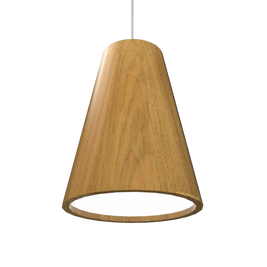CONICAL luminaire suspendu en bois du Brésil 1130 | Luminaire Plus.ca