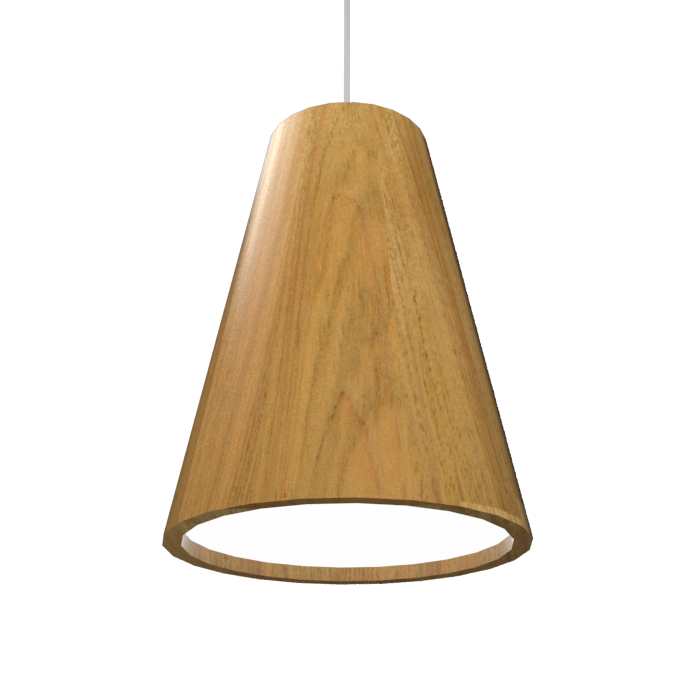 CONICAL luminaire suspendu en bois du Brésil 1130