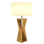 SPIN lampe de table en bois du Brésil 7044 | Luminaire Plus.ca
