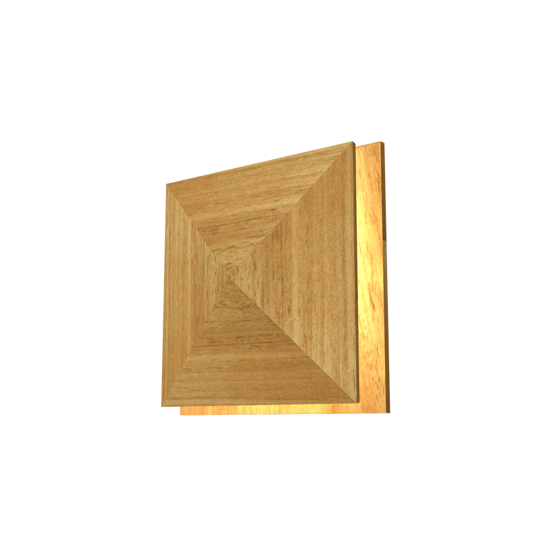 FACETED luminaire mural en bois du Brésil 4064LED | Luminaire Plus.ca