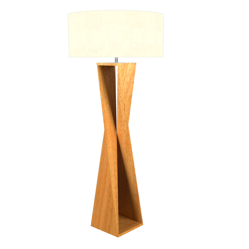 SPIN lampe de plancher en bois du Brésil 3029