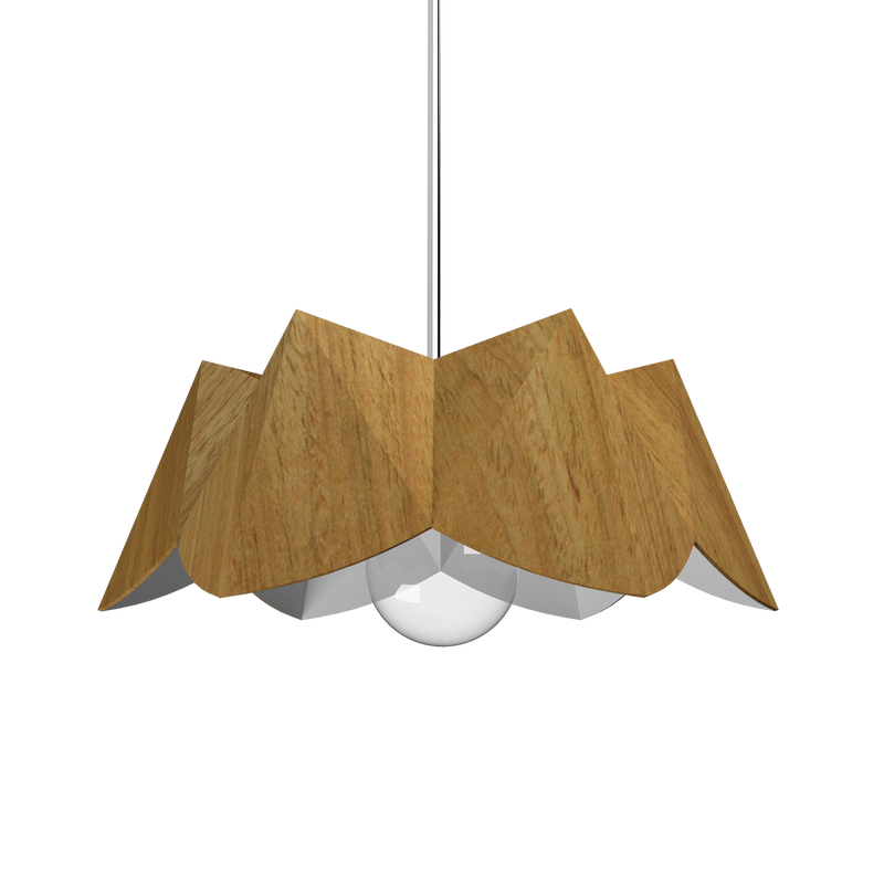 PHYSALIS luminaire suspendu en bois du Brésil 1283