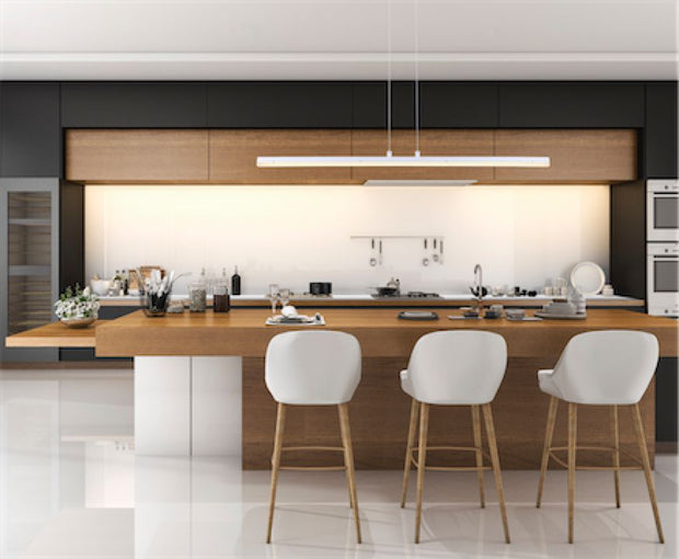 Linéaire suspendu blanc  LPL237A40WH | Luminaire Plus.ca