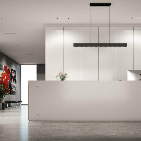 LINEAIRE luminaire suspendu noir MSLPD48-CC-BK | Luminaire Plus.ca