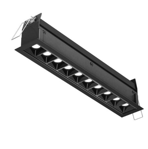 ENCASTRÉ linéaire multiple noir MSL10-CC-BK | Luminaire Plus.ca