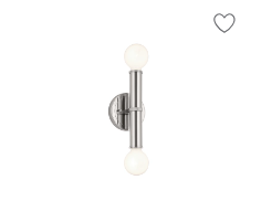 TORCHE luminaire mural double 5" x 9.75" | Luminaire Plus.ca