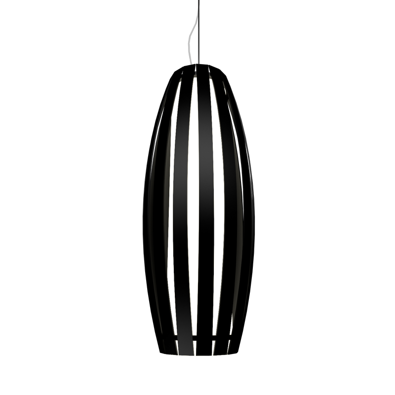 BARREL luminaire suspendu en bois du Brésil 303 | Luminaire Plus.ca