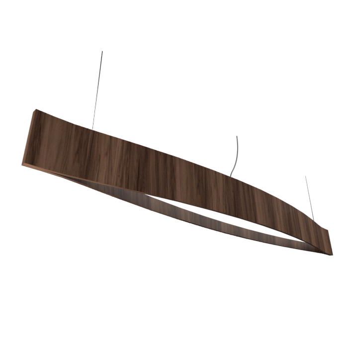 CANOE luminaire suspendu en bois du Brésil 1279LED