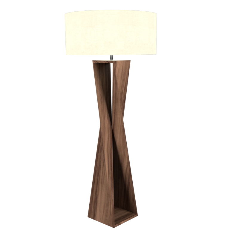 SPIN lampe de plancher en bois du Brésil 3029