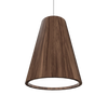 CONICAL luminaire suspendu en bois du Brésil 1130