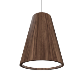 CONICAL luminaire suspendu en bois du Brésil 1130 | Luminaire Plus.ca