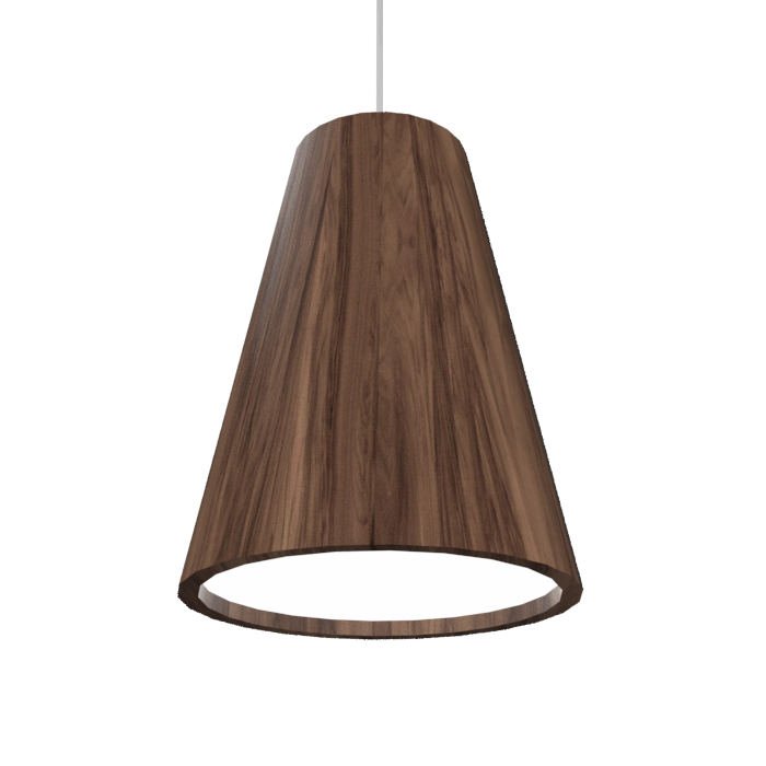 CONICAL luminaire suspendu en bois du Brésil 1130