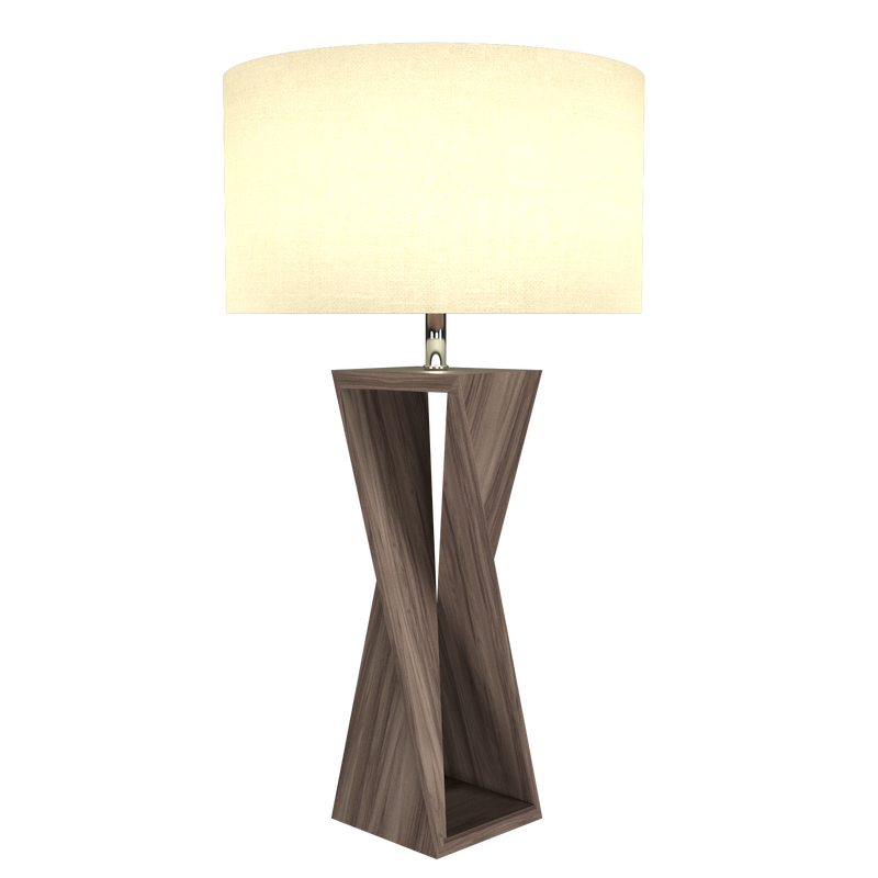 SPIN lampe de table en bois du Brésil 7044 | Luminaire Plus.ca