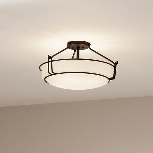 ALKIRE luminaire plafonnier noir et blanc 44086BK