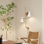 SYLVIA luminaire mural blanc et doré 52174WH | Luminaire Plus.ca
