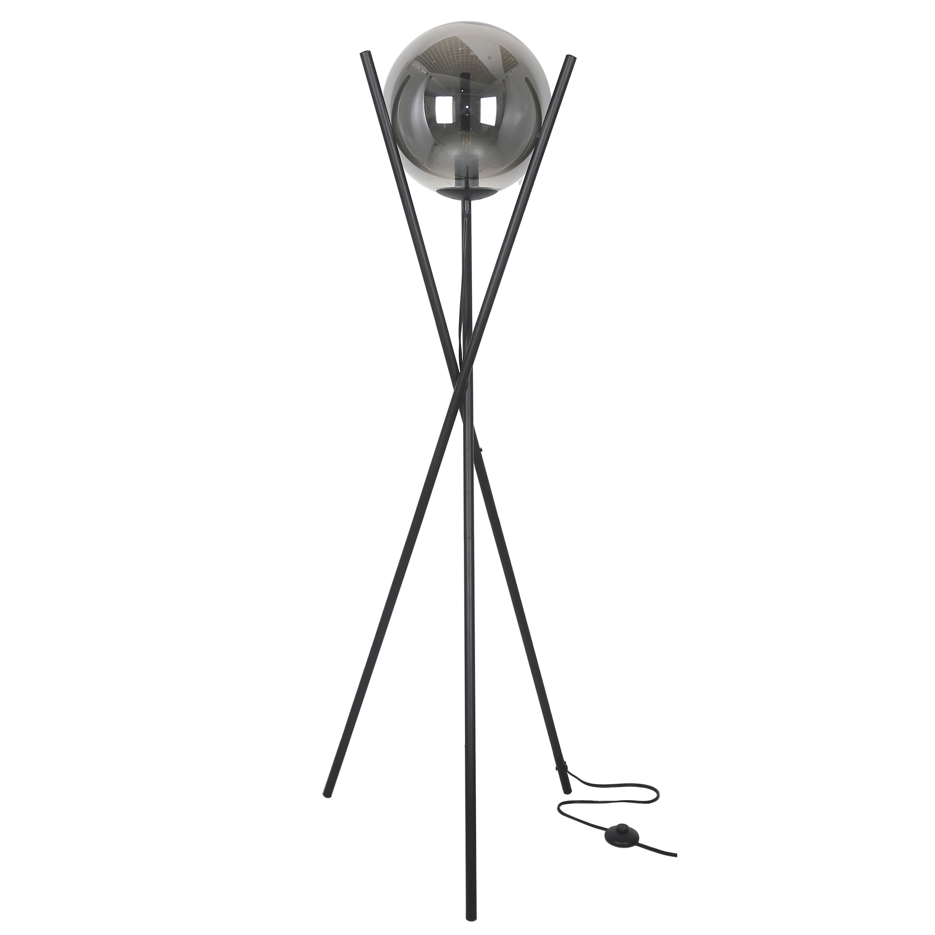 PAMELA lampe de plancher noir PAM-601F-MB | Luminaire Plus.ca