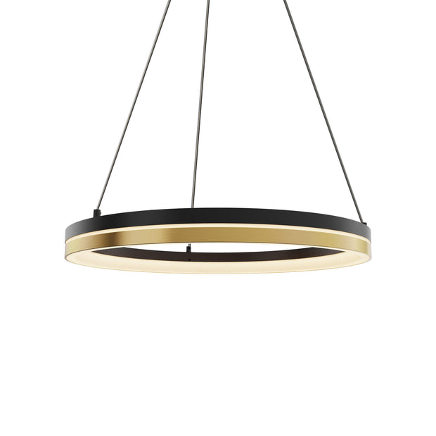 ECLIPSE luminaire suspendu noir et doré PDR14-CC-BG | Luminaire Plus.ca