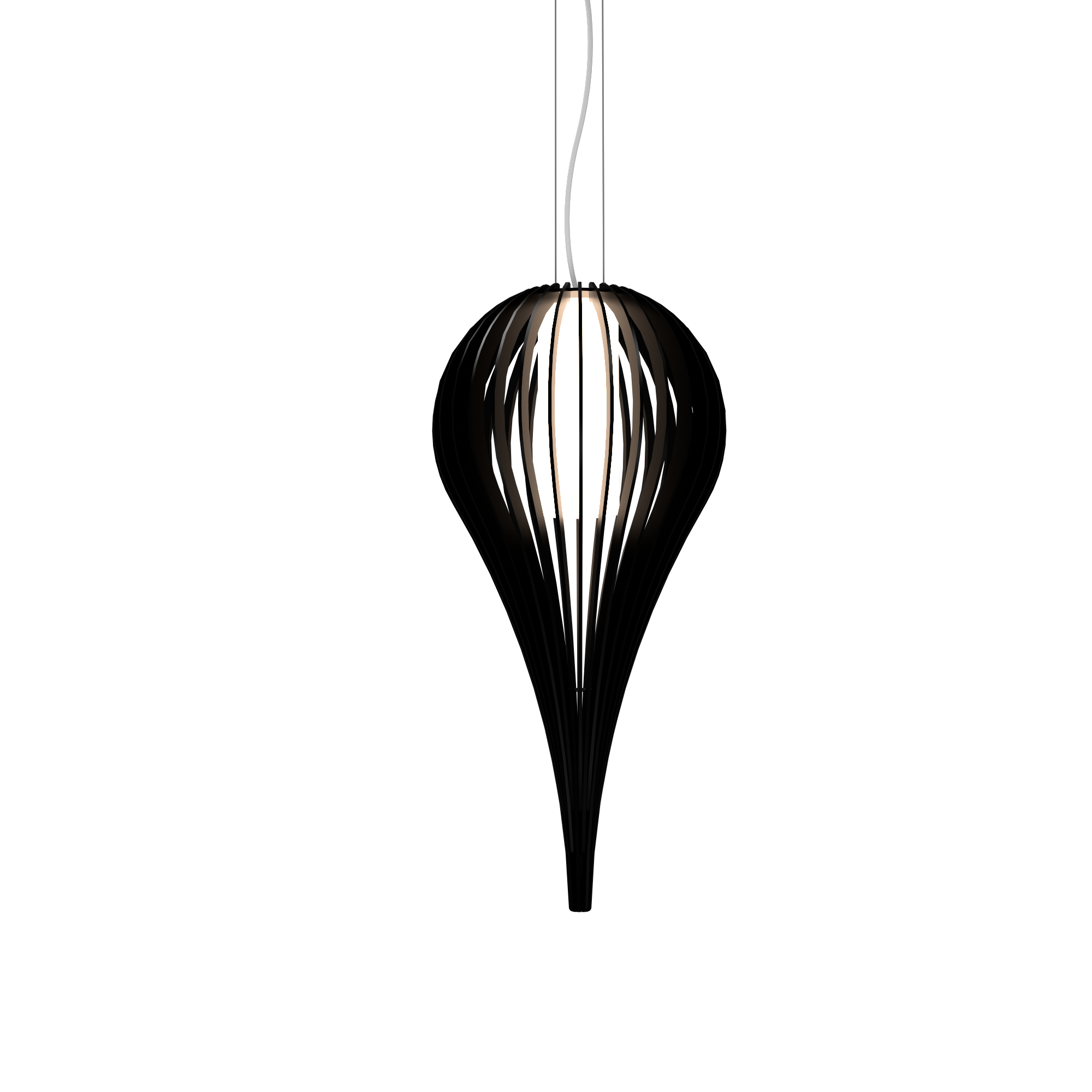 CAPPADOCCIA luminaire suspendu en bois du Brésil 1191 | Luminaire Plus.ca