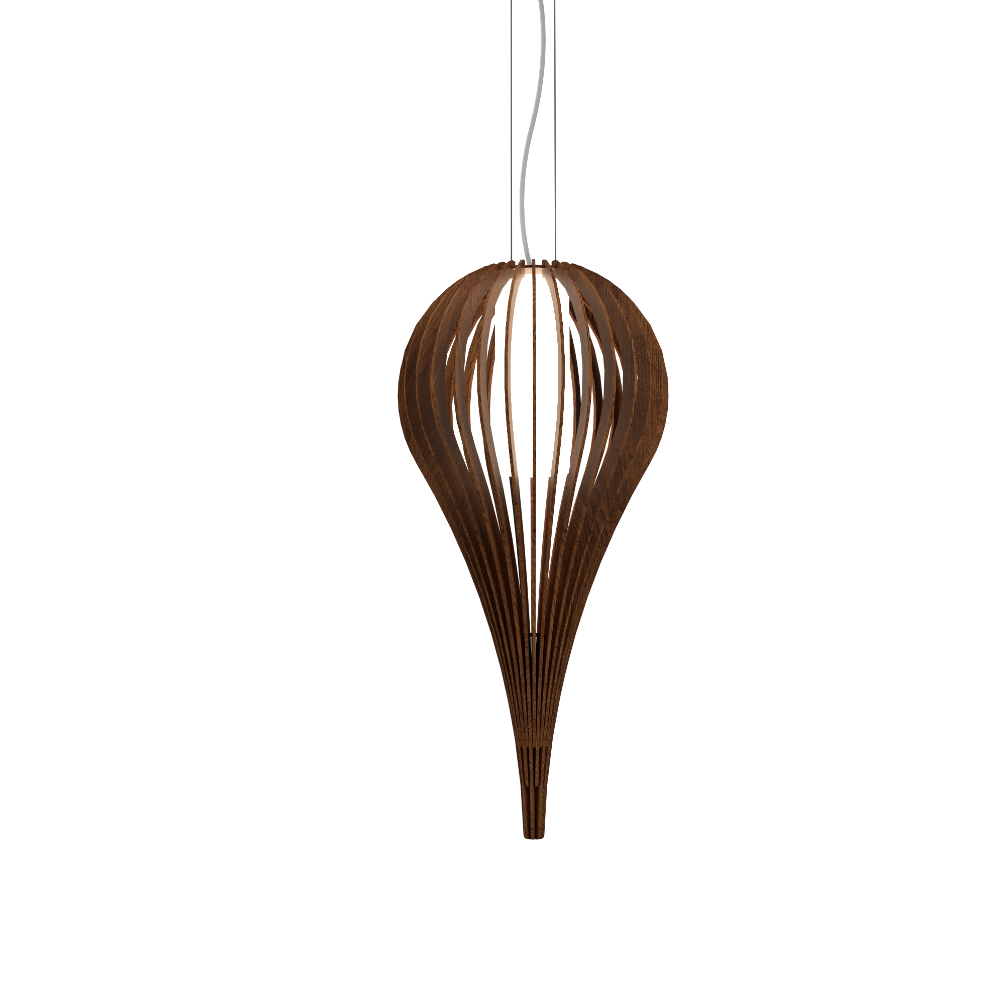 CAPPADOCCIA luminaire suspendu en bois du Brésil 1191 | Luminaire Plus.ca