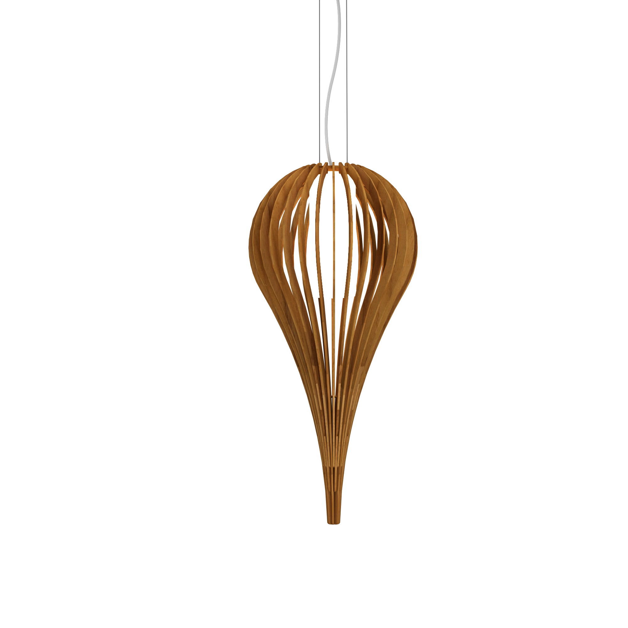 CAPPADOCCIA luminaire suspendu en bois du Brésil 1191 | Luminaire Plus.ca