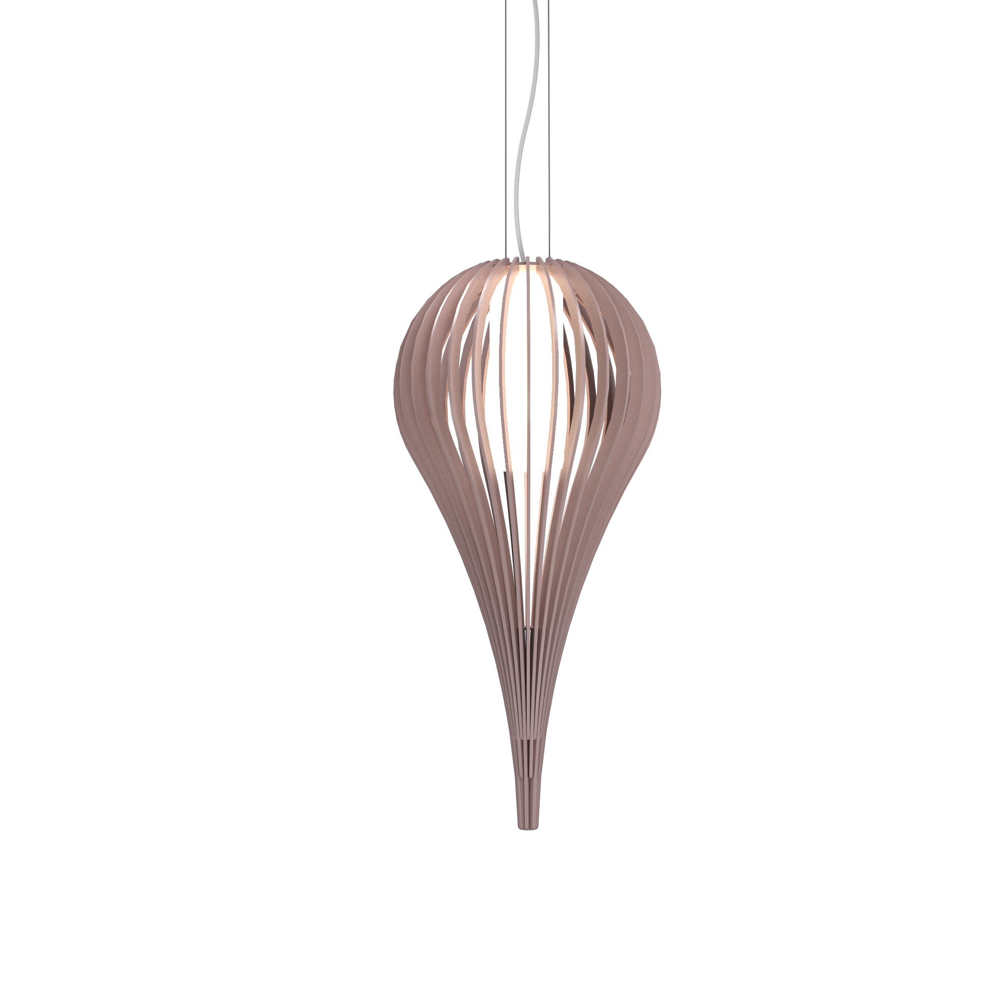 CAPPADOCCIA luminaire suspendu en bois du Brésil 1191 | Luminaire Plus.ca