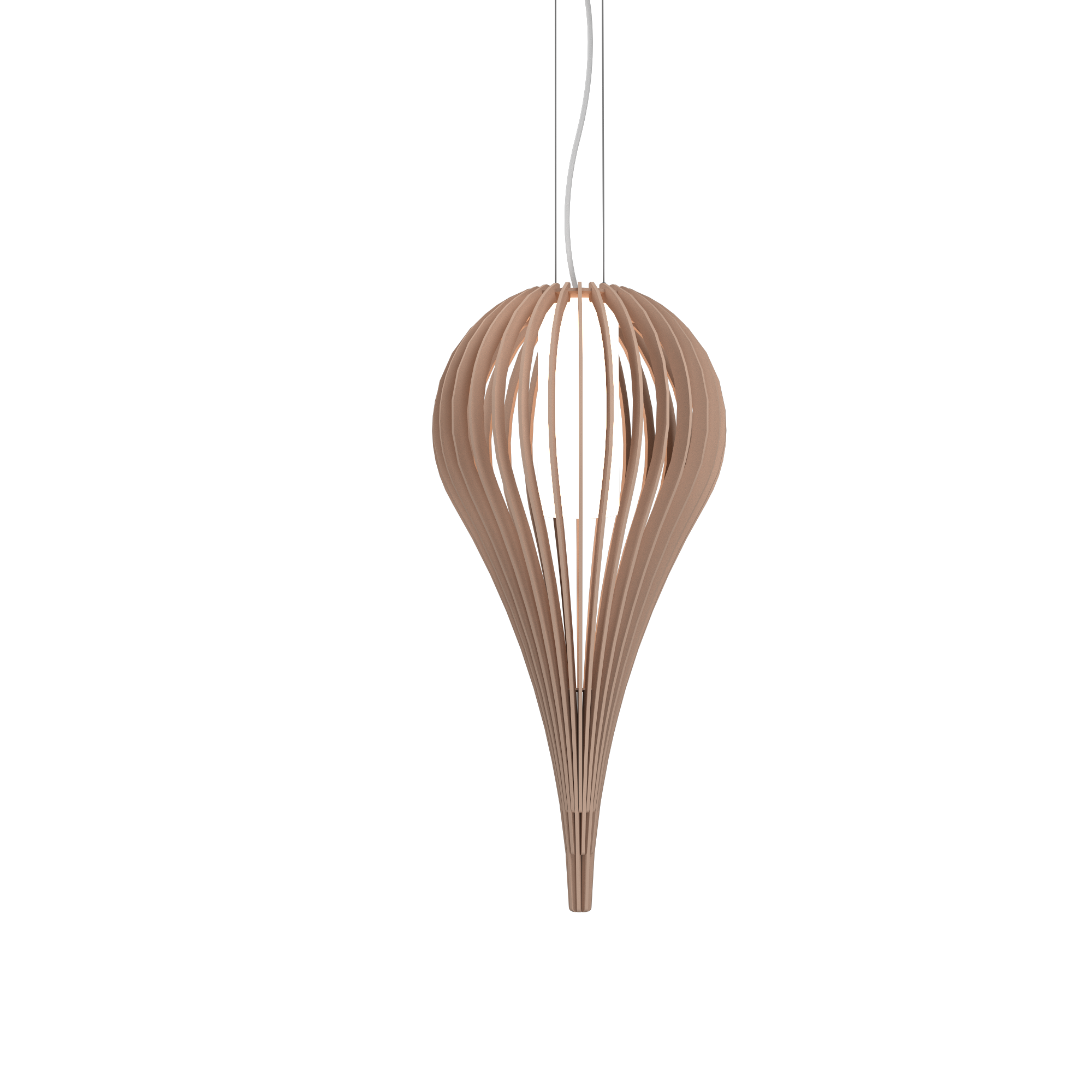 CAPPADOCCIA luminaire suspendu en bois du Brésil 1191 | Luminaire Plus.ca