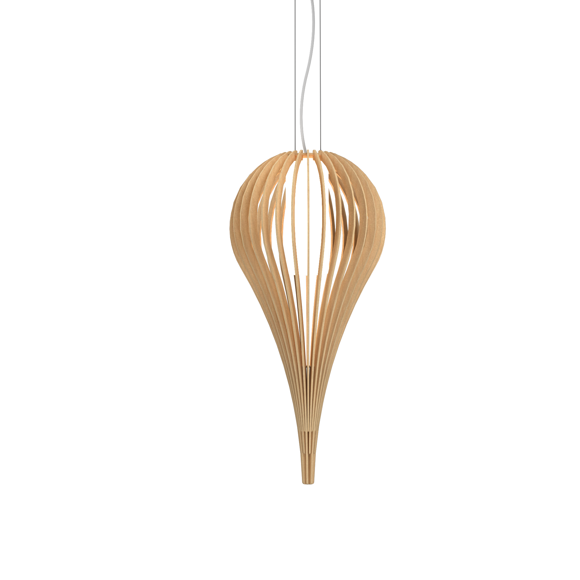 CAPPADOCCIA luminaire suspendu en bois du Brésil 1191 | Luminaire Plus.ca