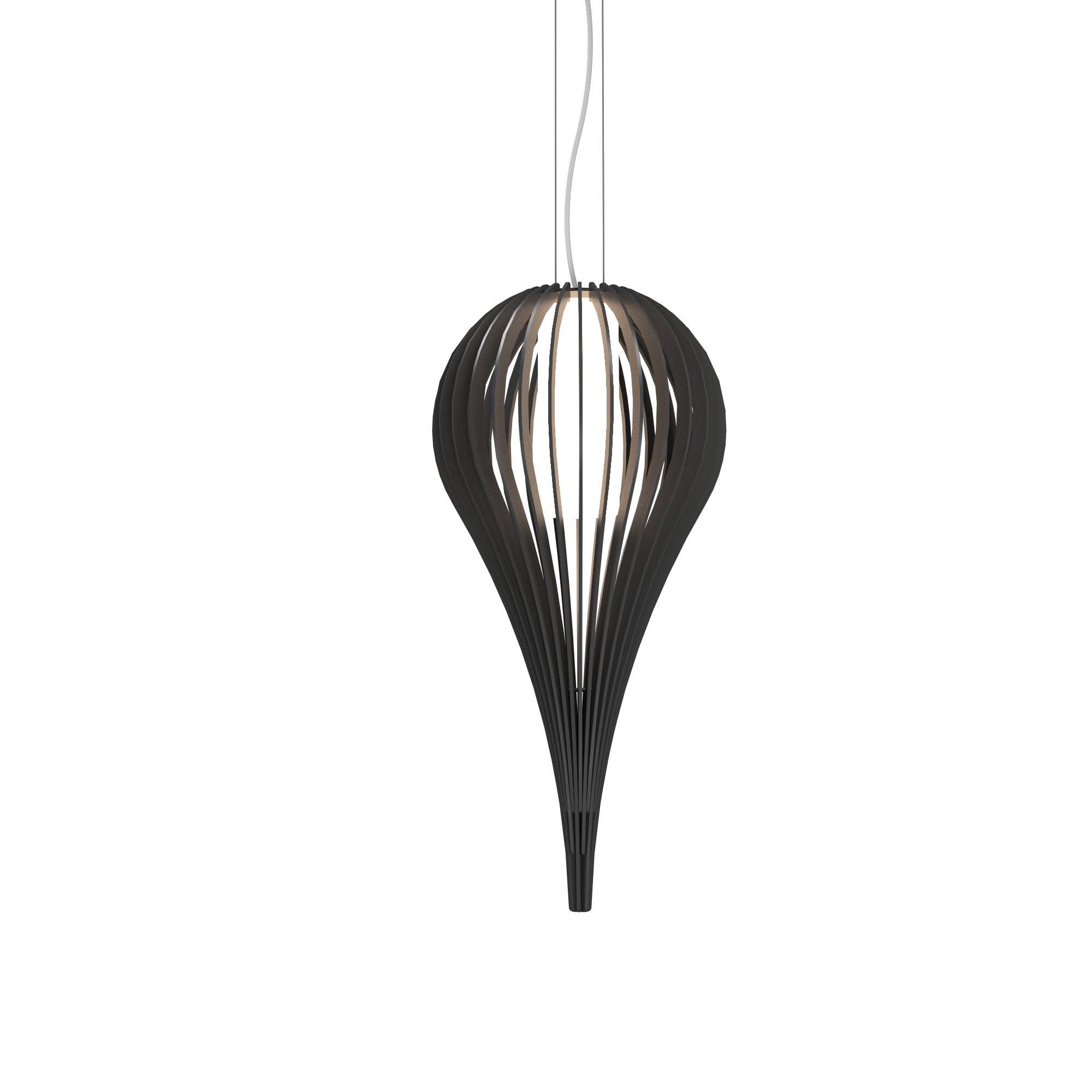 CAPPADOCCIA luminaire suspendu en bois du Brésil 1191 | Luminaire Plus.ca