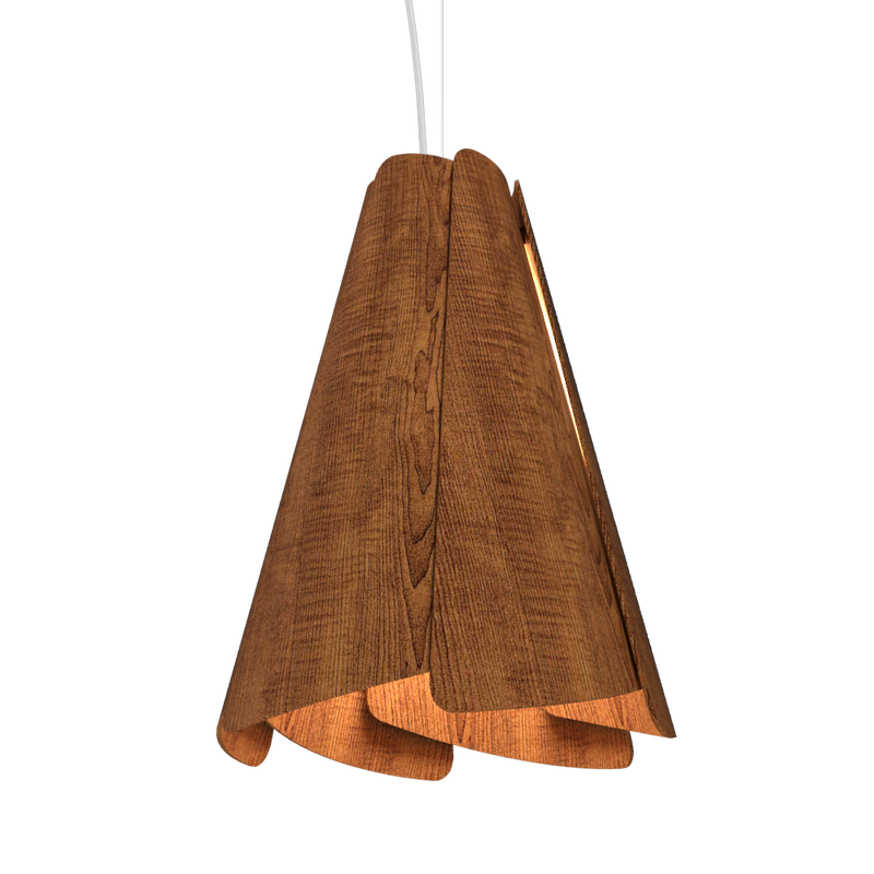 FUCHSIA luminaire suspendu en bois du Brésil 1363