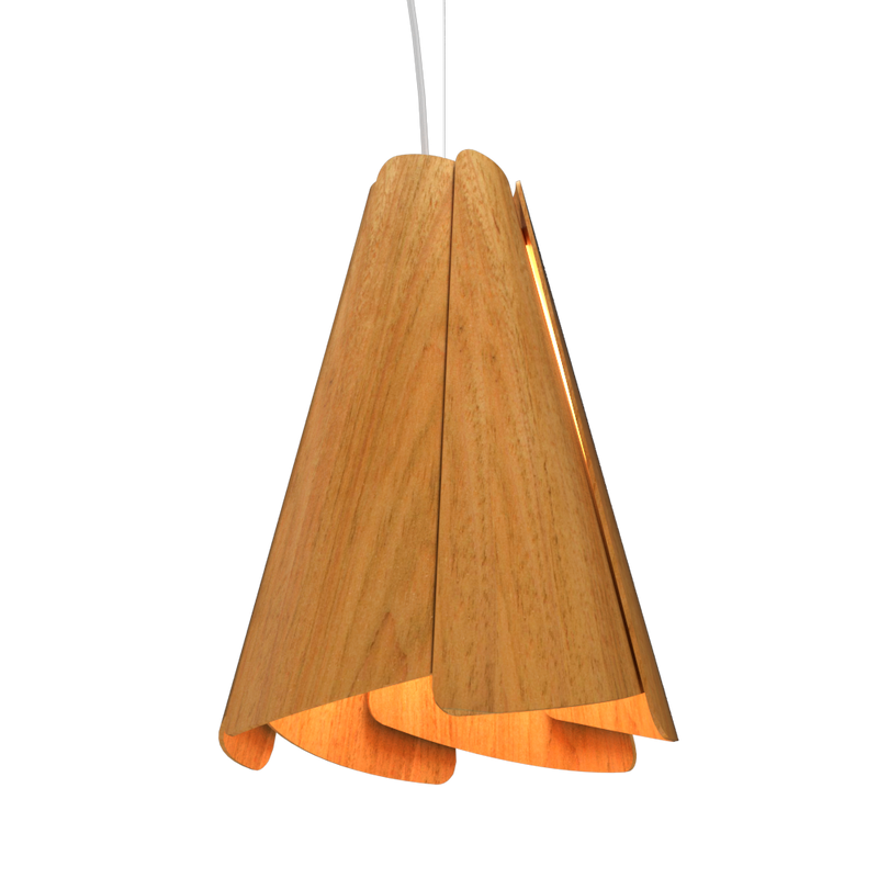 FUCHSIA luminaire suspendu en bois du Brésil 1363