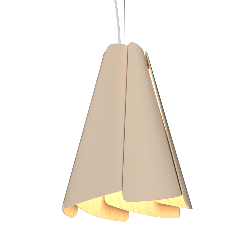 FUCHSIA luminaire suspendu en bois du Brésil 1363